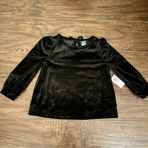 Old Navy Puff Sleeve Velvet Top